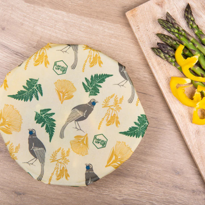 Honeywrap used to wrap a wheel of cheese