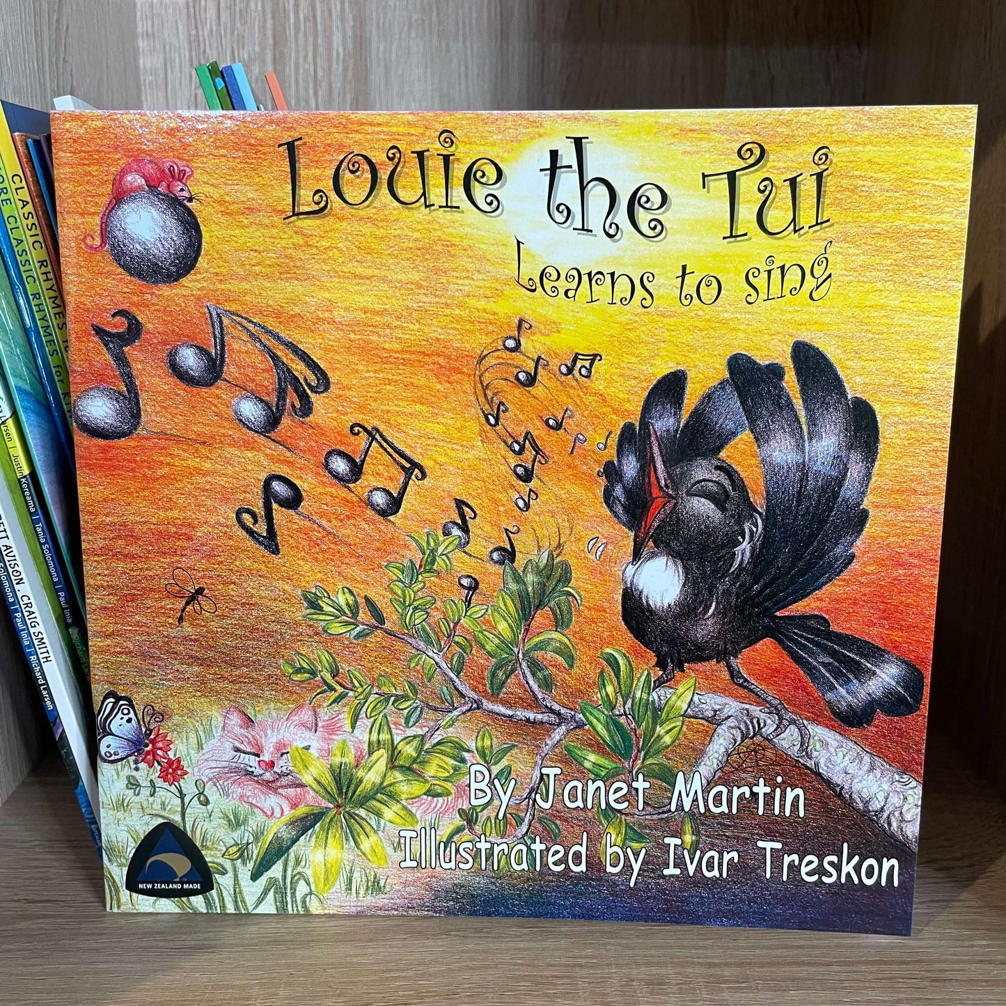 Louie the Tui Learns to Sing - Soft Cover Children's reading book.