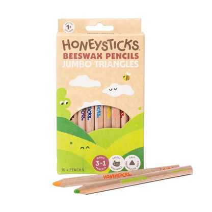 Honeysticks Magic 3-n-1 Jumbo Triangle Pencils 10pk