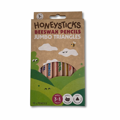 Honeysticks Magic 3-n-1 Jumbo Triangle Pencils 10pk