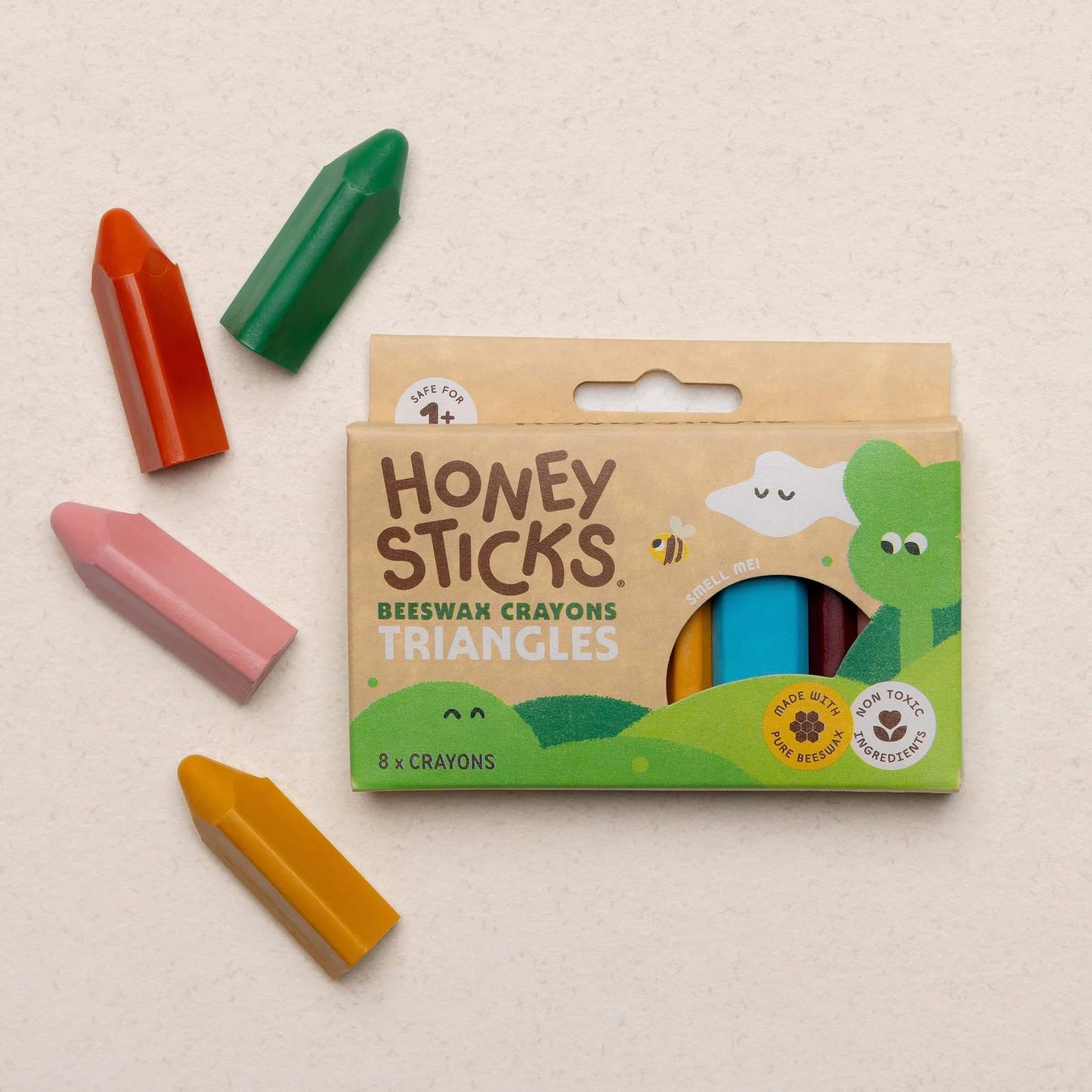 Honeysticks Triangle Crayons 8pk