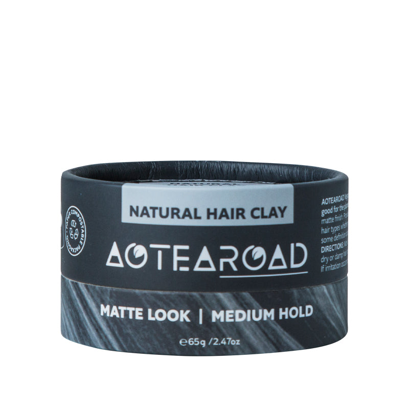 Medium hold hair clay from Aotearoad.