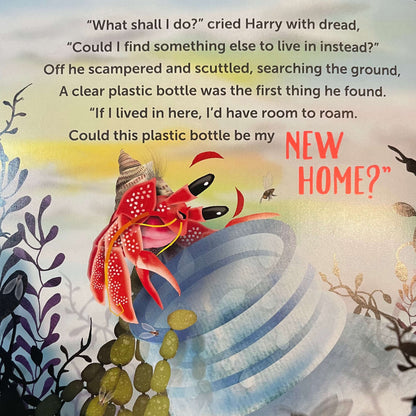 Childrens book "Harry the Hermit Crab".