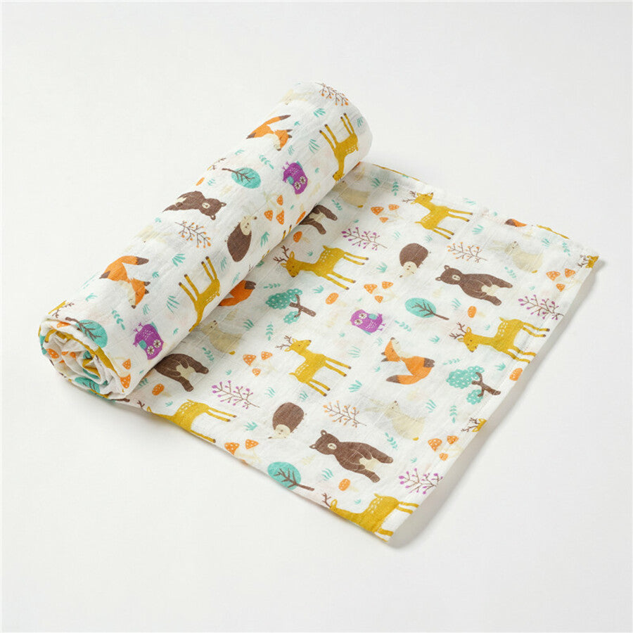 Bamboo & Organic Cotton Muslin - Enchanted Forest