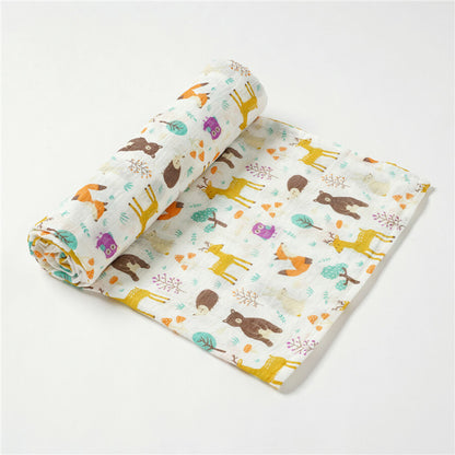 Bamboo & Organic Cotton Muslin - Enchanted Forest