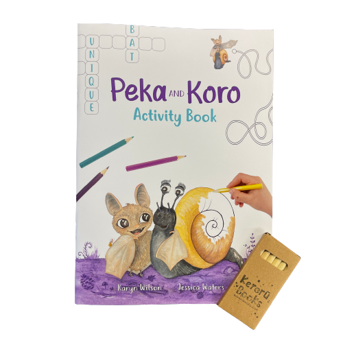 Peka and Koro activity colouring book.