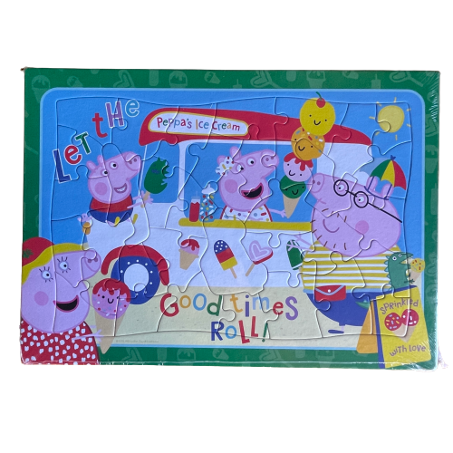 Childrens tray puzzle featuring Peppa Pig.