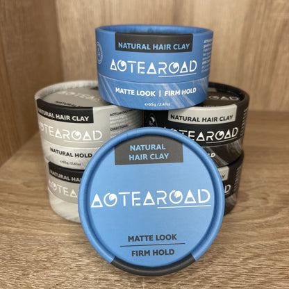 Firm hold hair clay from Aotearoad.