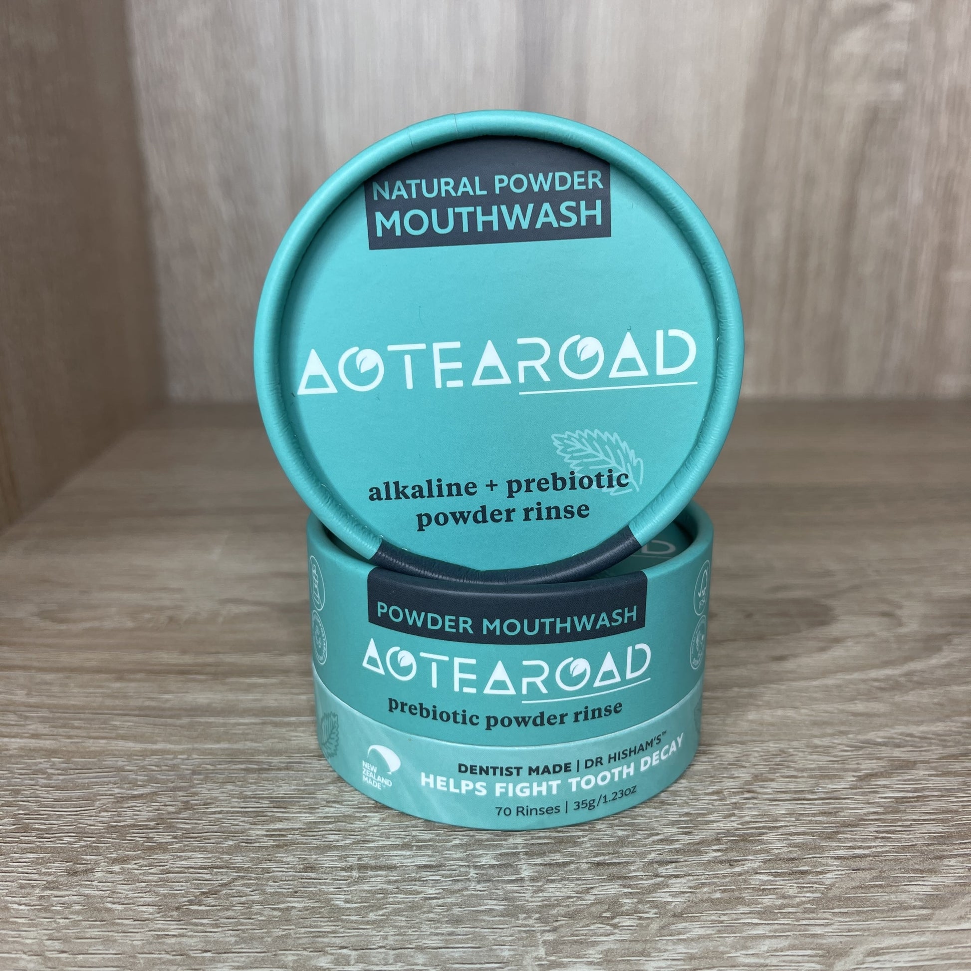 Natural powder mouthwash by Aotearoad.