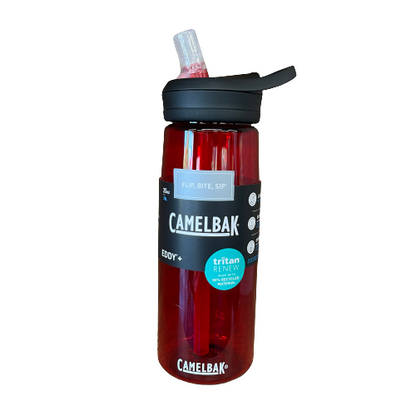 Camelbak Eddy plus drink bottle in cardinal red.