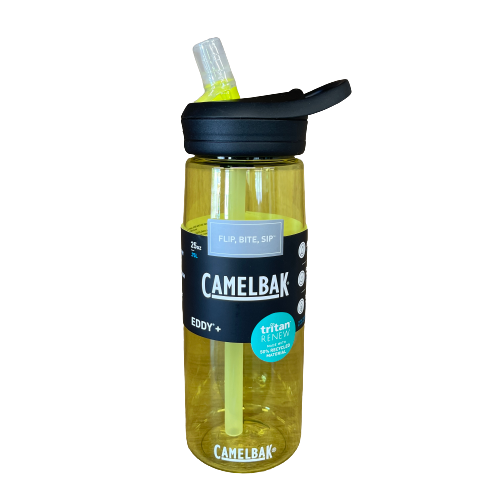 Camelbak Eddy plus drink bottle in yellow.