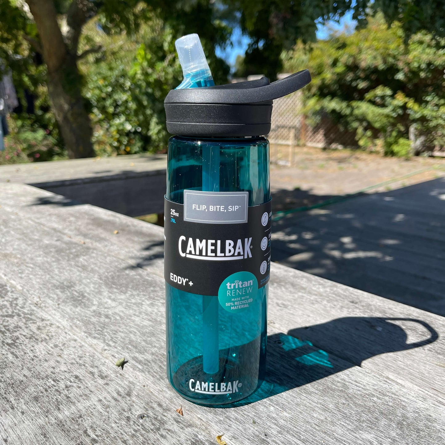  Camelbak Eddy plus drink bottle in lagoon blue.