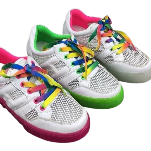 Rainbow shoelaces.