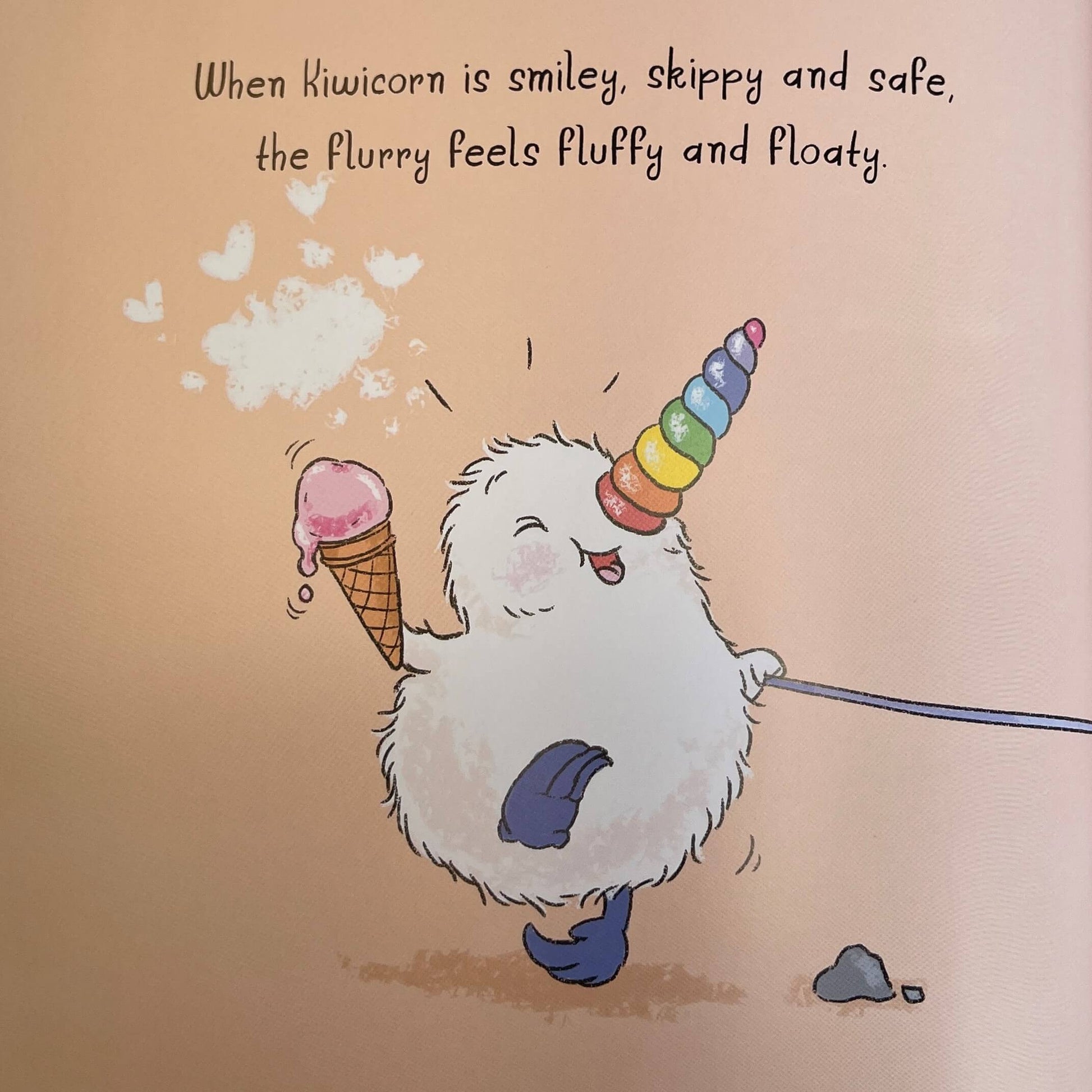 Childrens book Kiwicorns Flurry of Feelings by Kat Quin.