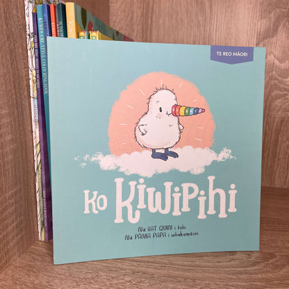 Childrens book Ko Kiwipihi, the Te Reo Maori version of Kiwicorn.