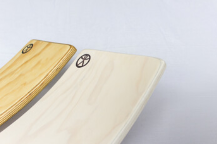 Little Earth rockit balance board. Made in New Zealand. whitewash.