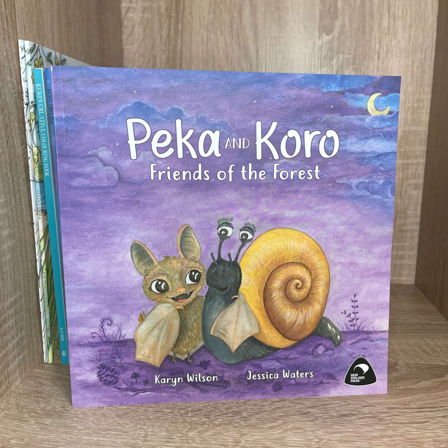 Children's book Peka and Koro, friends of the forest by Karyn Wilson.