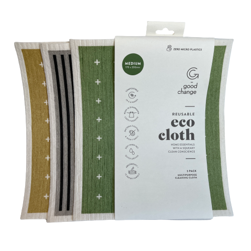 Trip of eco dish cloths.