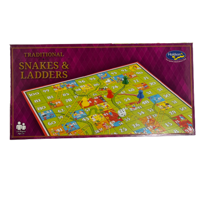 Snakes and ladders board game.